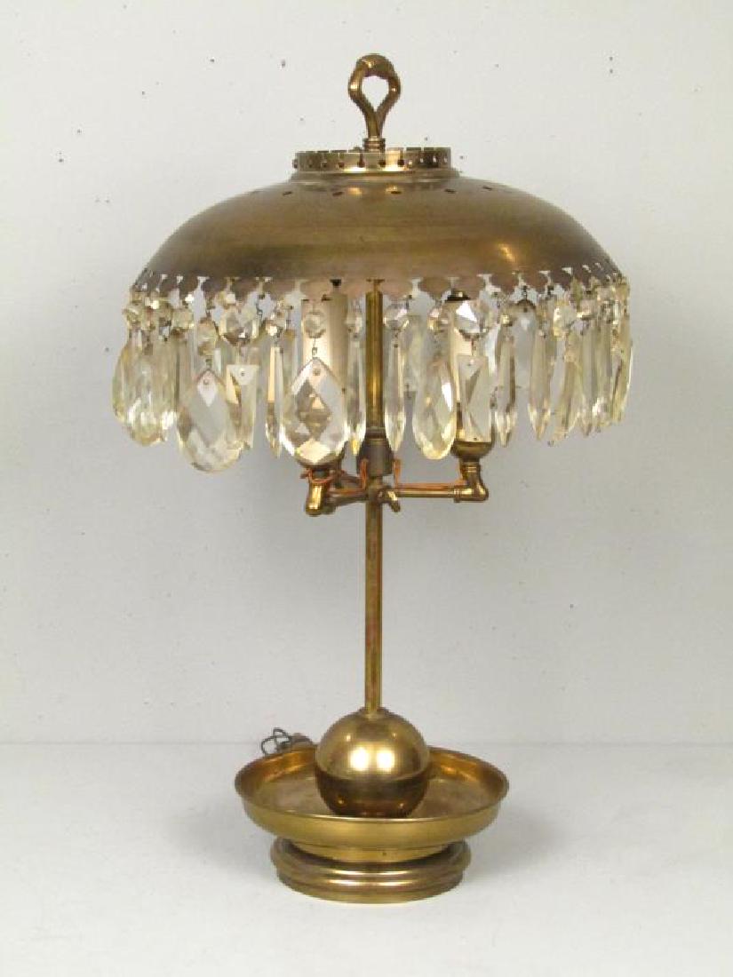 Mid Century Gilt Metal Lamp (1 of 6)