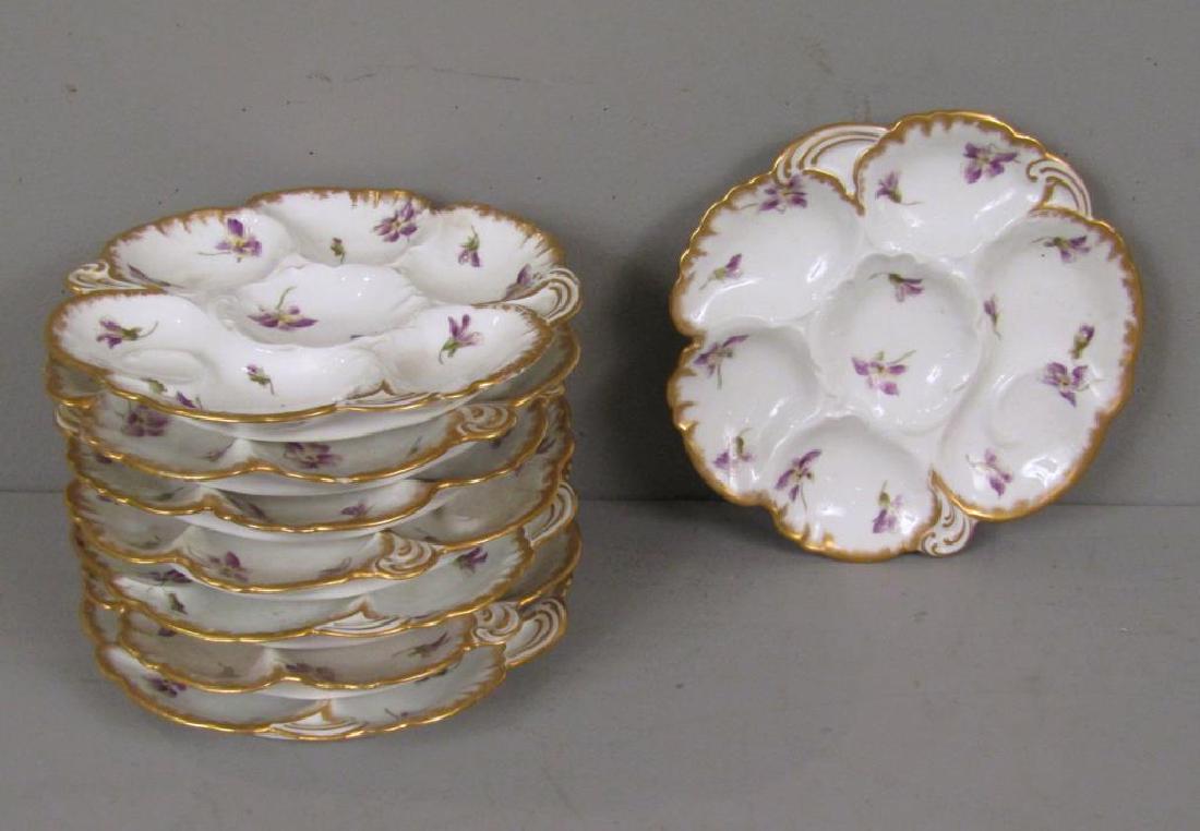 Set of 8 French Oyster Style Plates (1 of 4)