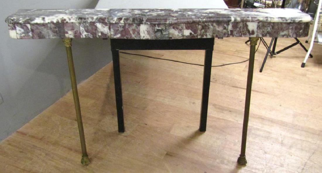 Hollywood Regency Marble Bracket Console (1 of 8)