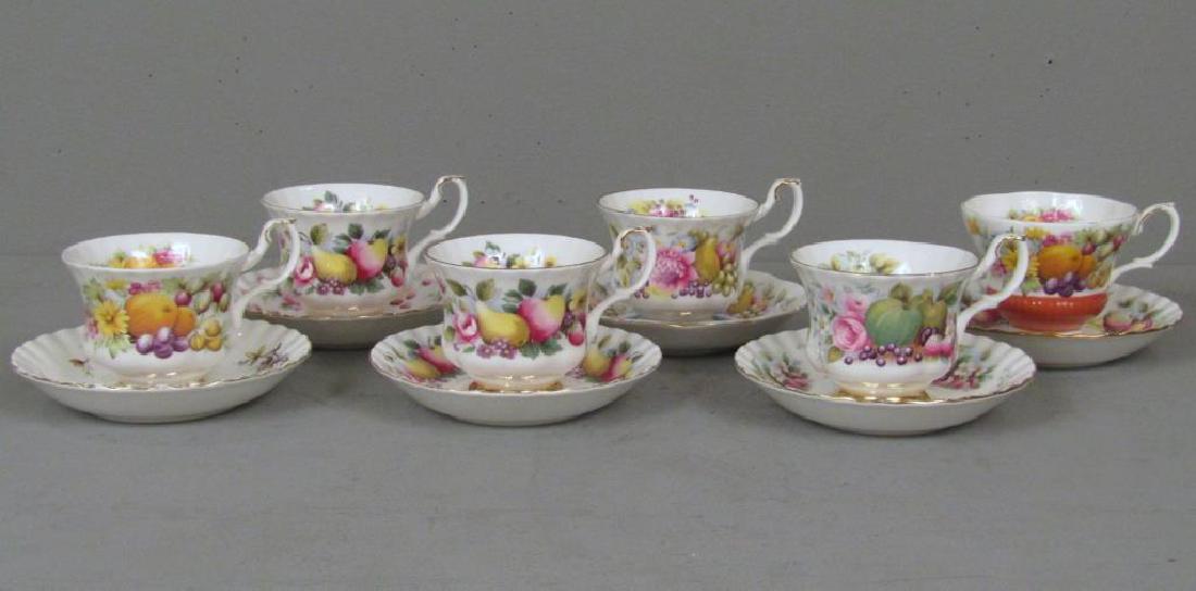 Set of 6 Royal Albert Porcelain Cups and Saucers (1 of 4)