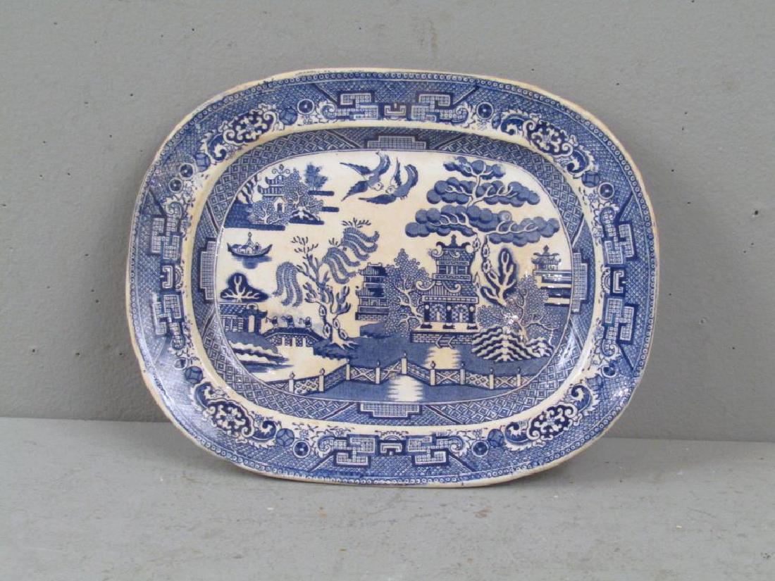 English Transferware Stoneware Plate (1 of 4)