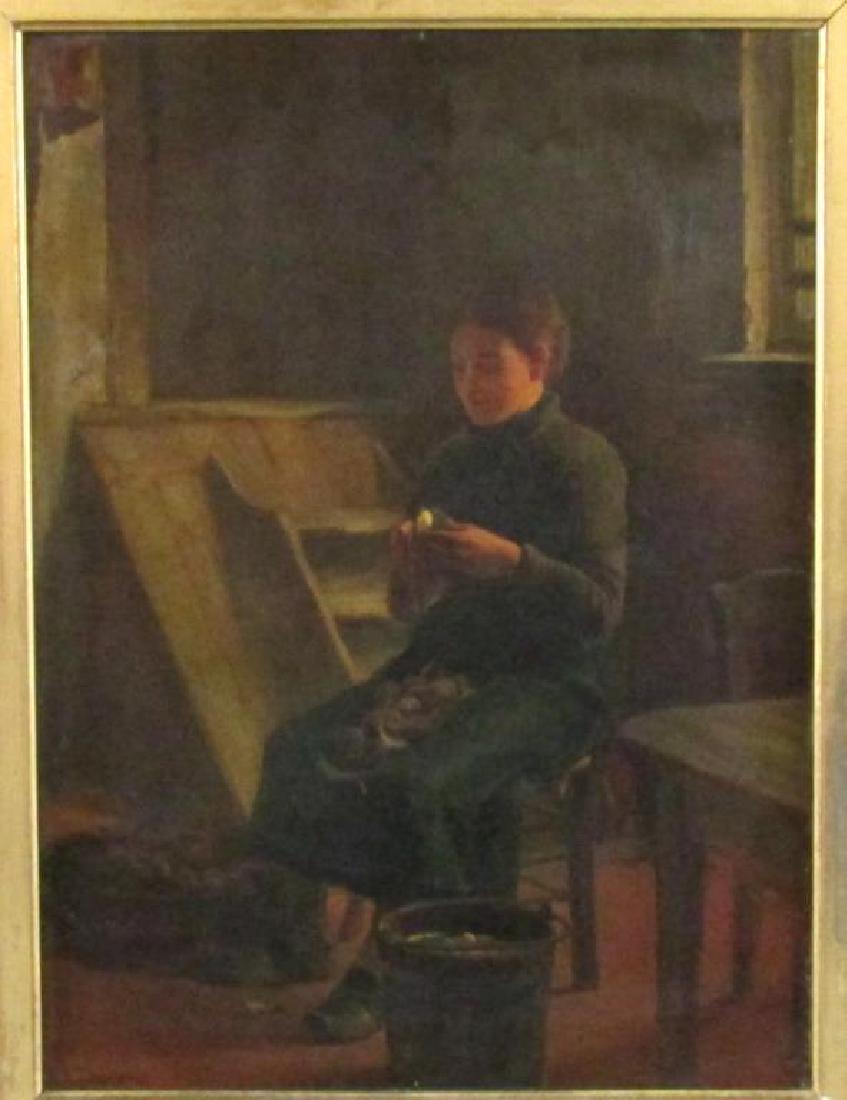 Edouard Victor Durand (?) - Oil on Canvas (1 of 8)