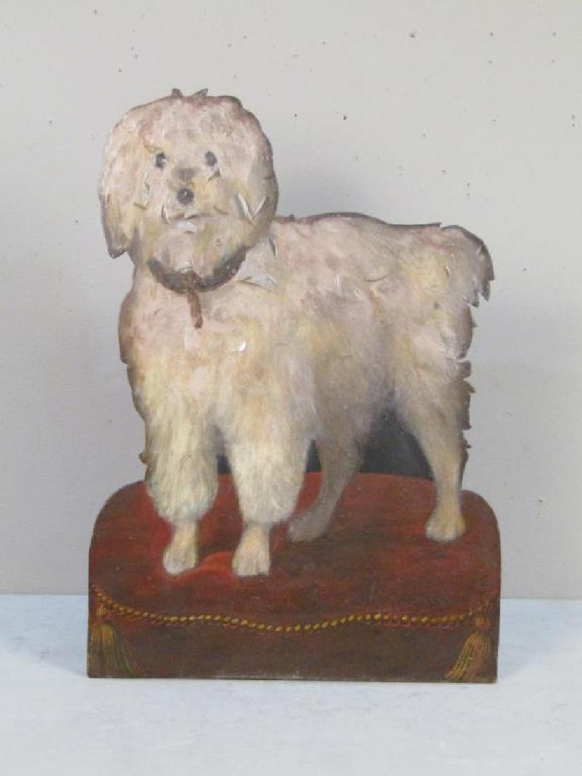 Vintage Painted Tin Dog Umbrella Stand (1 of 4)