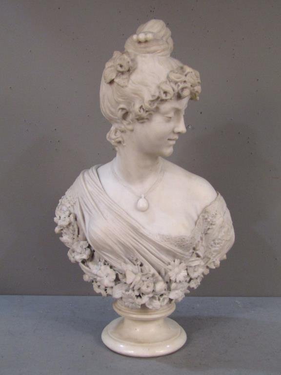 **Italian Marble Bust of a Woman (1 of 13)