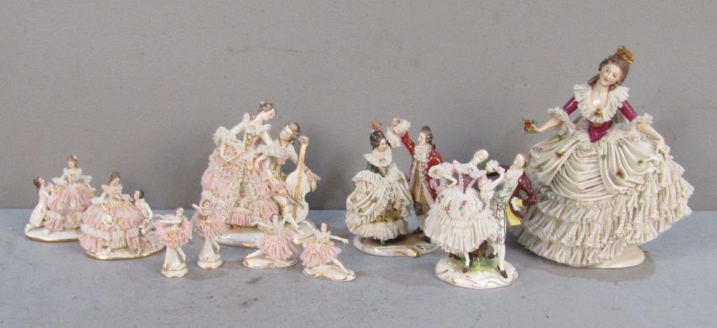 **Capo di Monte & Other10 Piece Crinoline Grouping (1 of 11)