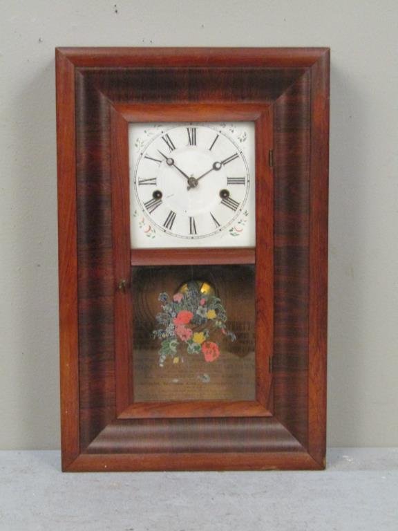 Antique American Ogee Wall Clock (1 of 4)