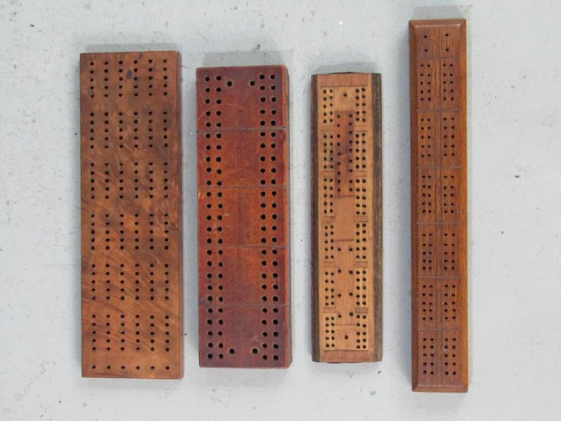 4 Vintage Wood Cribbage Boards (1 of 5)
