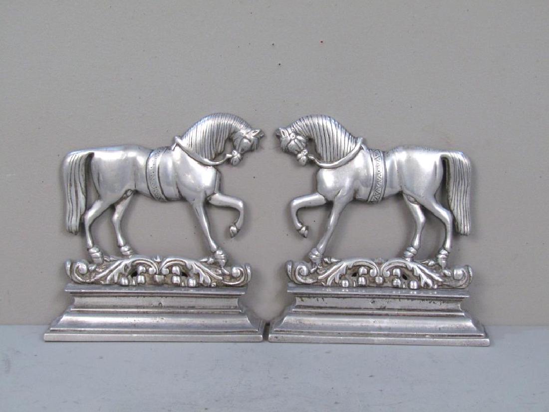 Pair Art Deco Horse Mounted Plaques (1 of 3)
