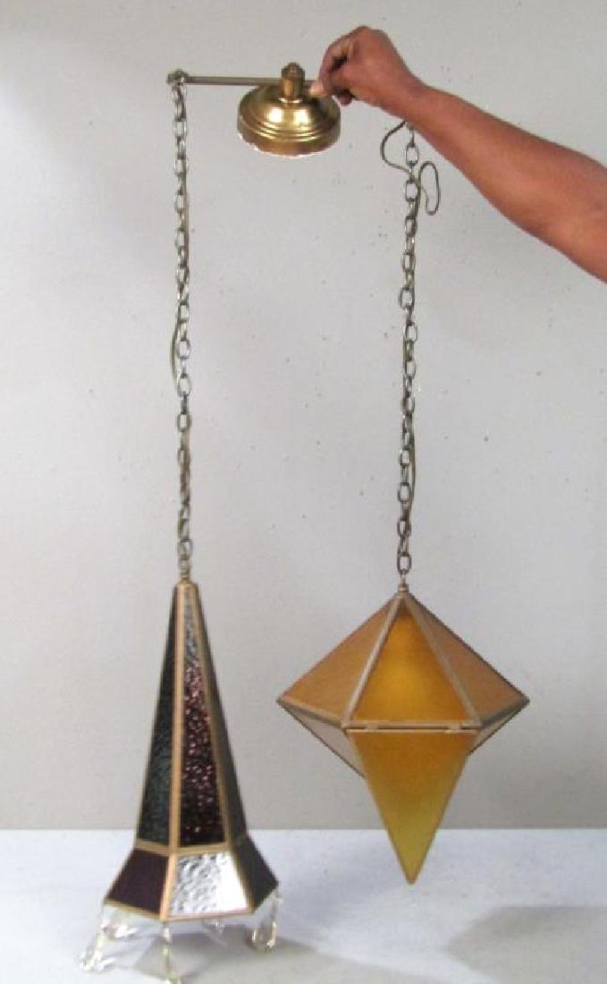 Art Deco Two Light Hanging Fixture (1 of 7)
