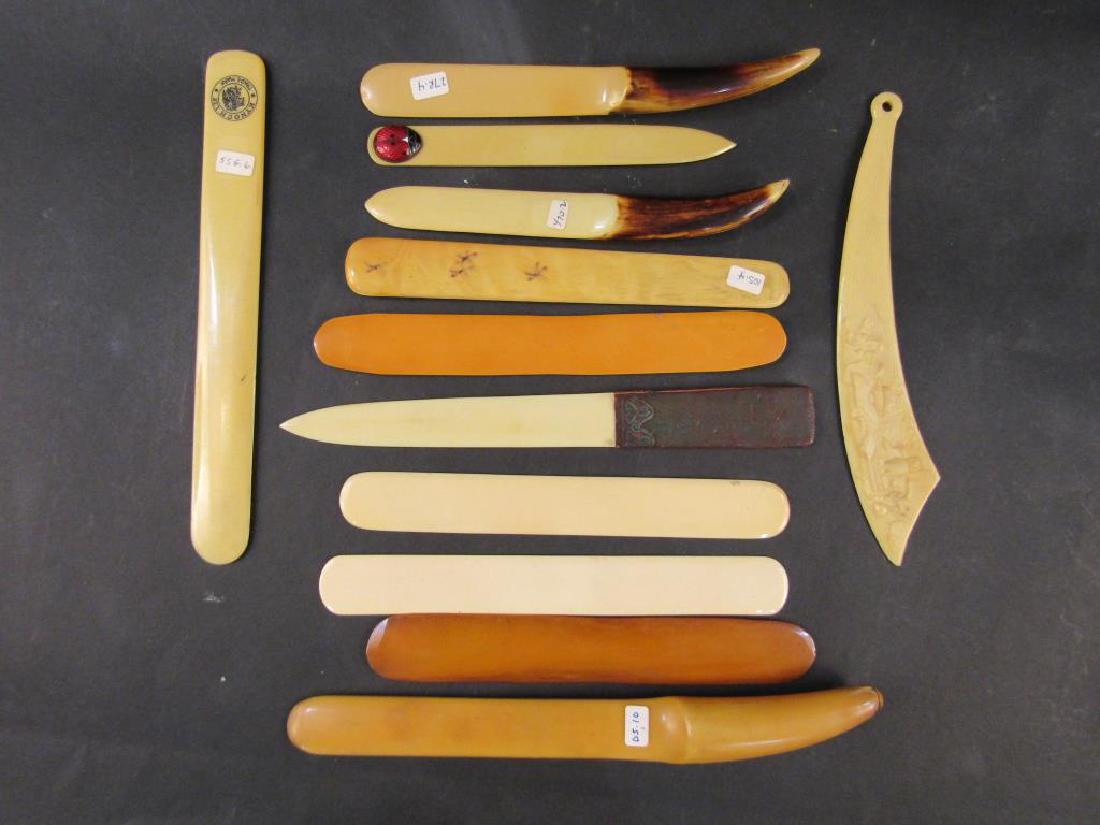 12 Celluloid Beer Skimmers and Letter Openers (1 of 5)