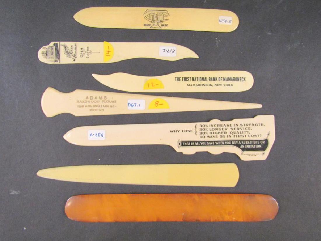 7 Assorted Celluloid Skimmers / Openers (1 of 3)