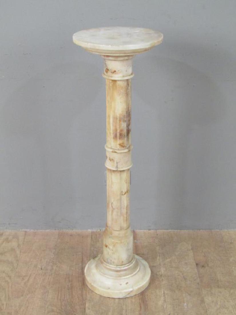 Italian Marble Fluted Pedestal (1 of 5)