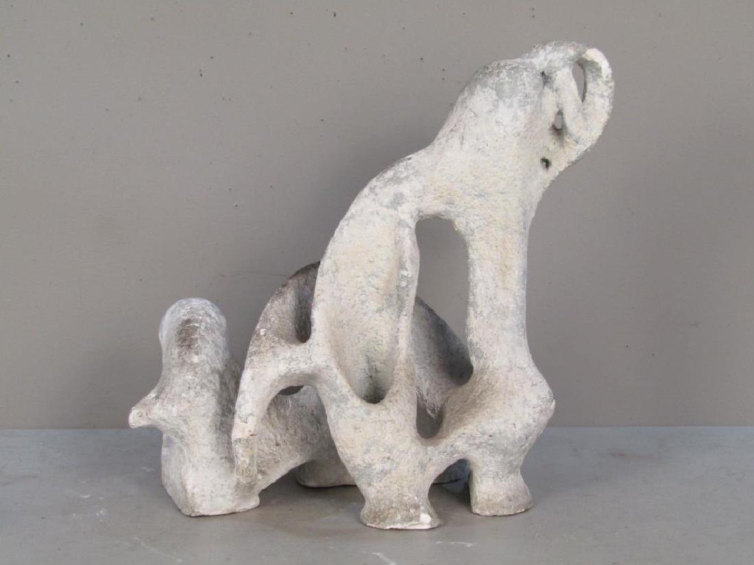 Unsigned - Plaster Abstract Sculpture (1 of 5)