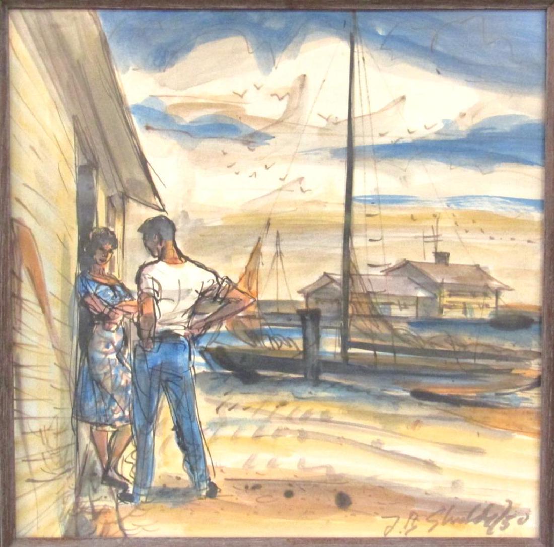 Signed Illegibly - Watercolor (1 of 5)