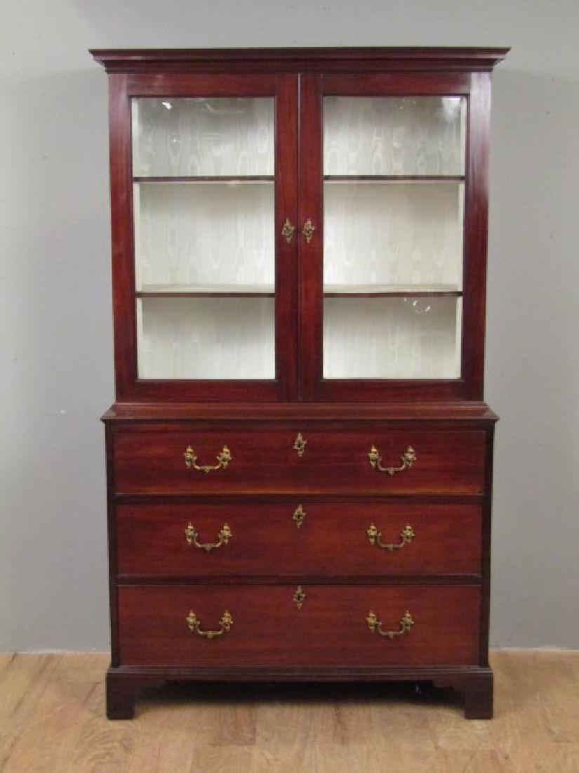 Antique English Mahogany Secretary Bookcase (1 of 6)