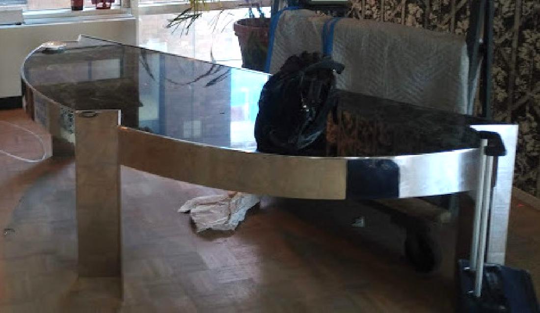 Large Pace Modern Style Chrome Desk **** (1 of 7)