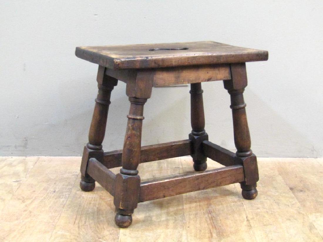 English Oak Joint Stool (1 of 3)