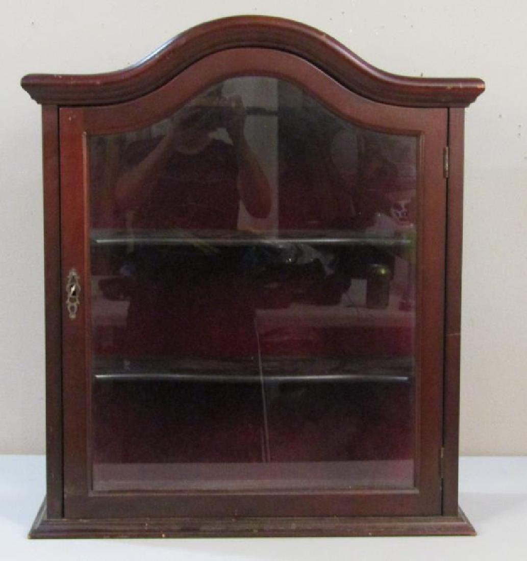 Mahogany Hanging Display Cabinet (1 of 3)