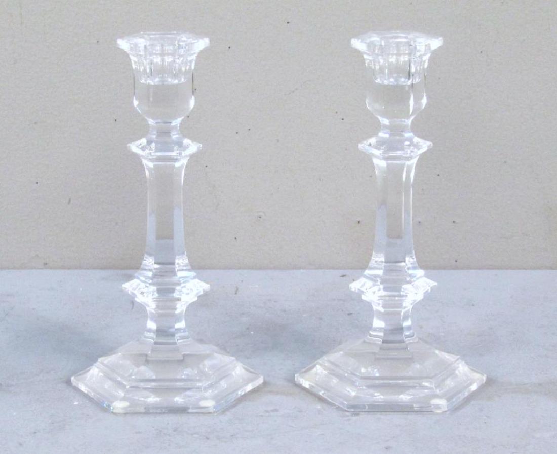 Pair Baccarat Crystal Candlesticks (1 of 2)
