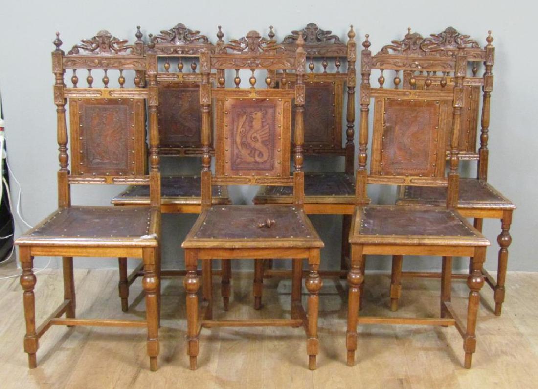 Set of 6 Elizabethan Style Dining Side Chairs (1 of 6)