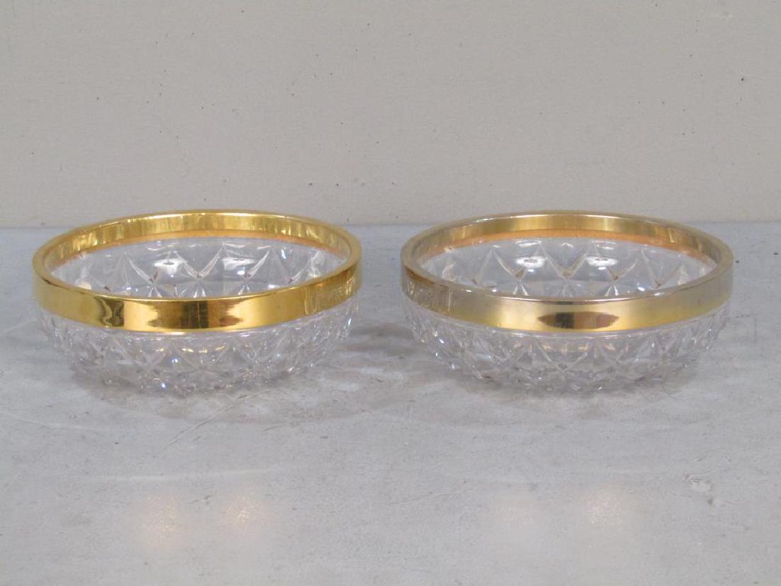Pair Val St. Lambert Cut Glass Bowls (1 of 3)