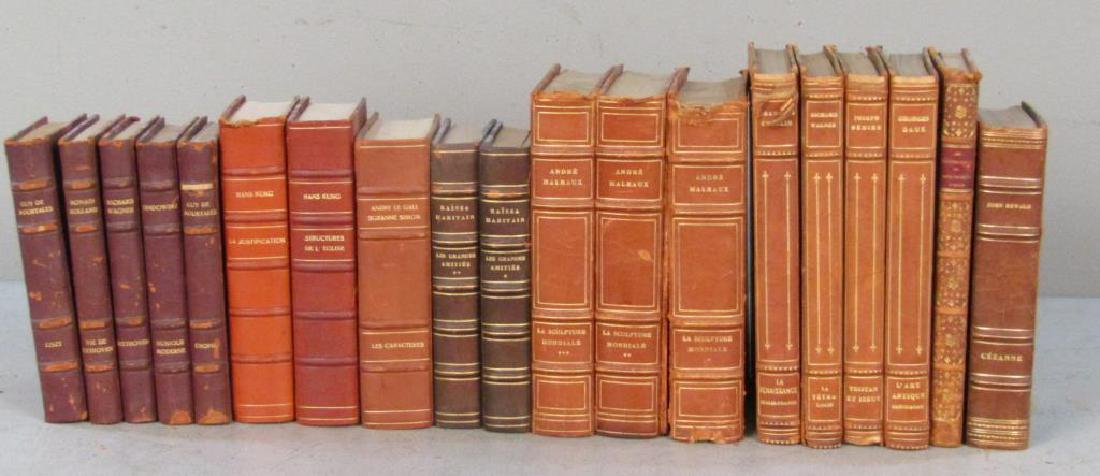 Assorted Books: Hans Kung, 'Les Caracteres,' and two volumes of 'Le Grandes Amities,' (Malraux and Wagner volumes as is).