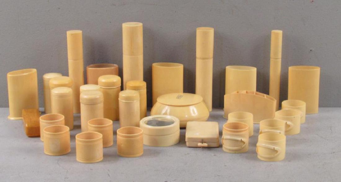 Celluloid Lot - Napkin Rings, Baby Boxes, etc. (1 of 3)