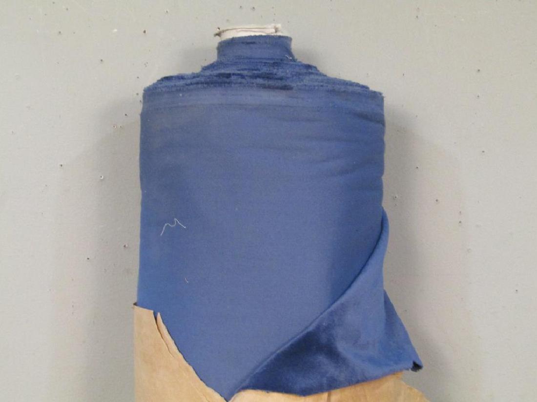 Bolt of Blue Velour Fabric (1 of 3)