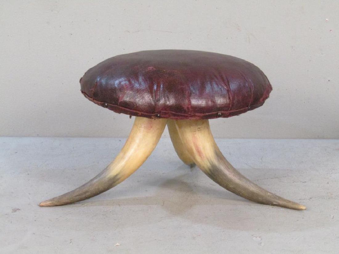 Horn Legged Foot Stool (1 of 4)
