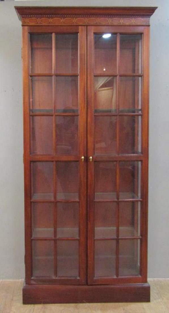 Mahogany Tall 2 Door Vitrine (1 of 5)
