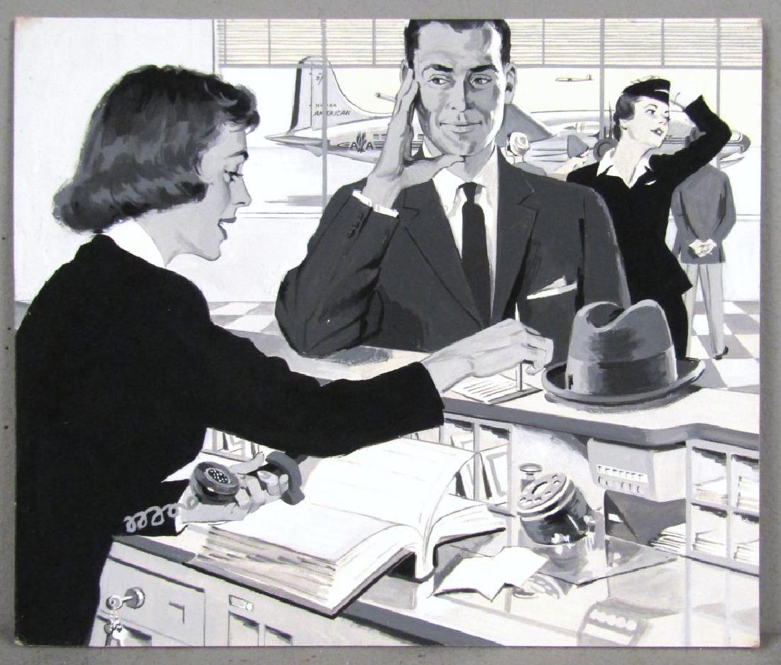 Unsigned Mixed Media Illustration (1 of 6)