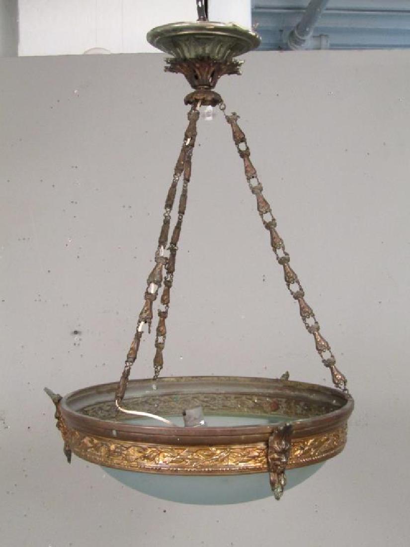 French Art Deco Single Light Fixture (1 of 5)