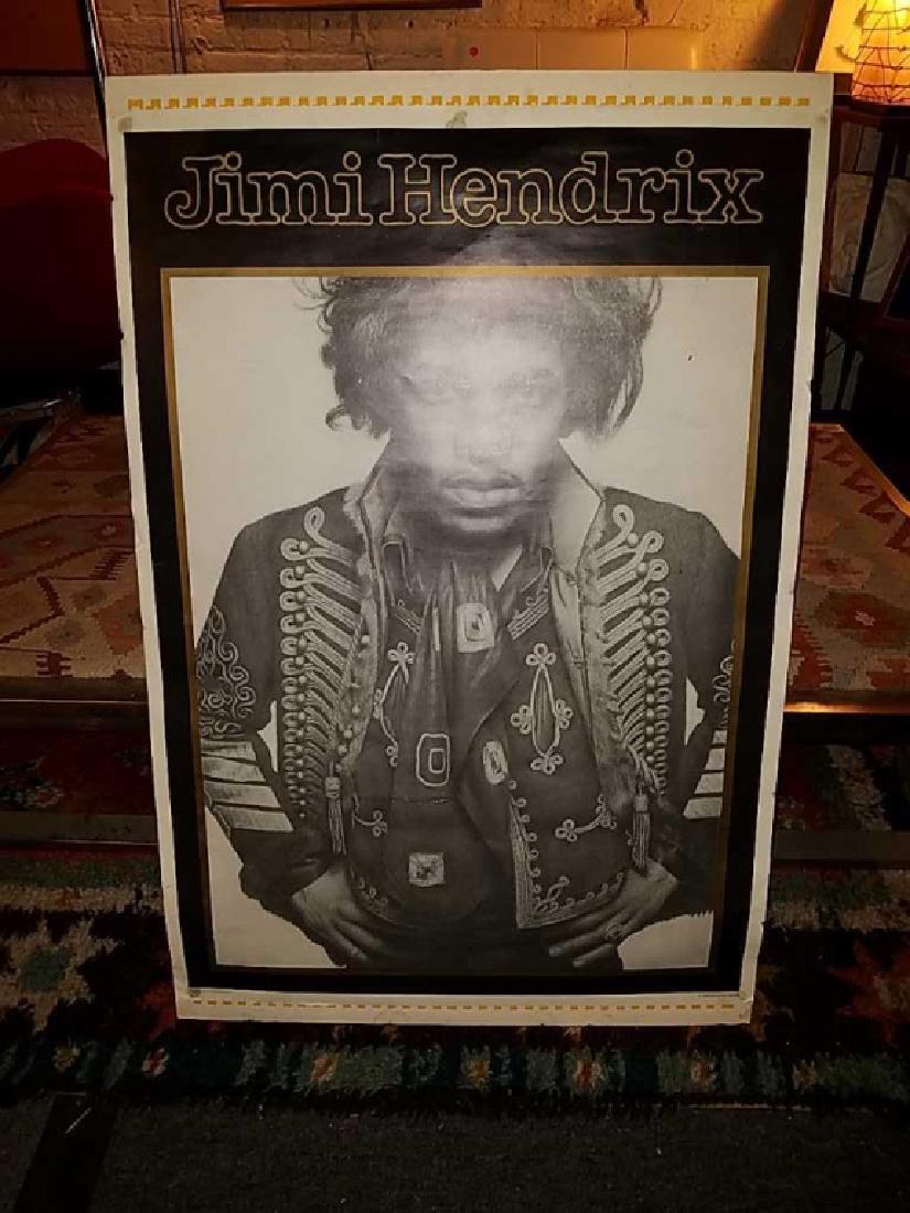 Jimi Hendrix Poster: Paper bag stenciled back'