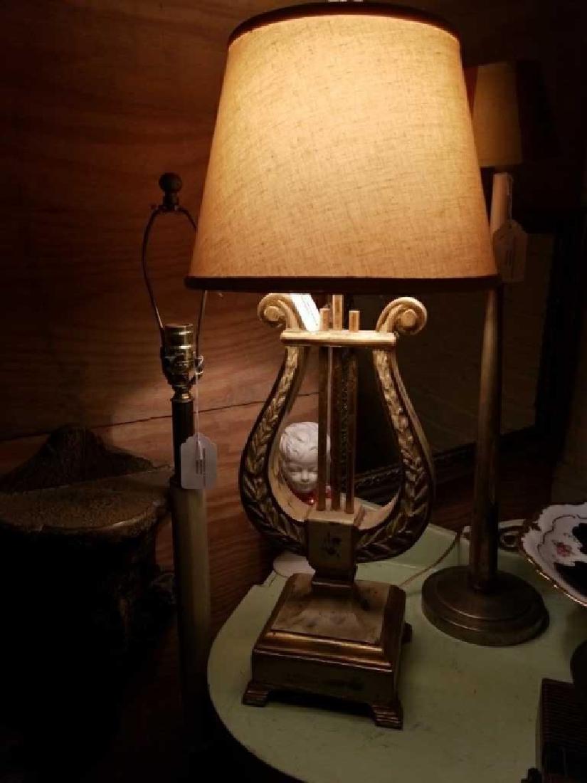 Harp lamp: wood