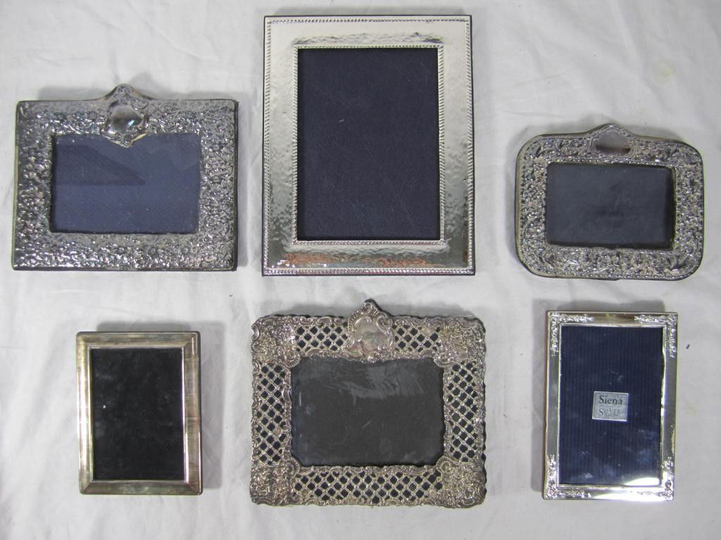 6 Sterling Silver Picture Frames