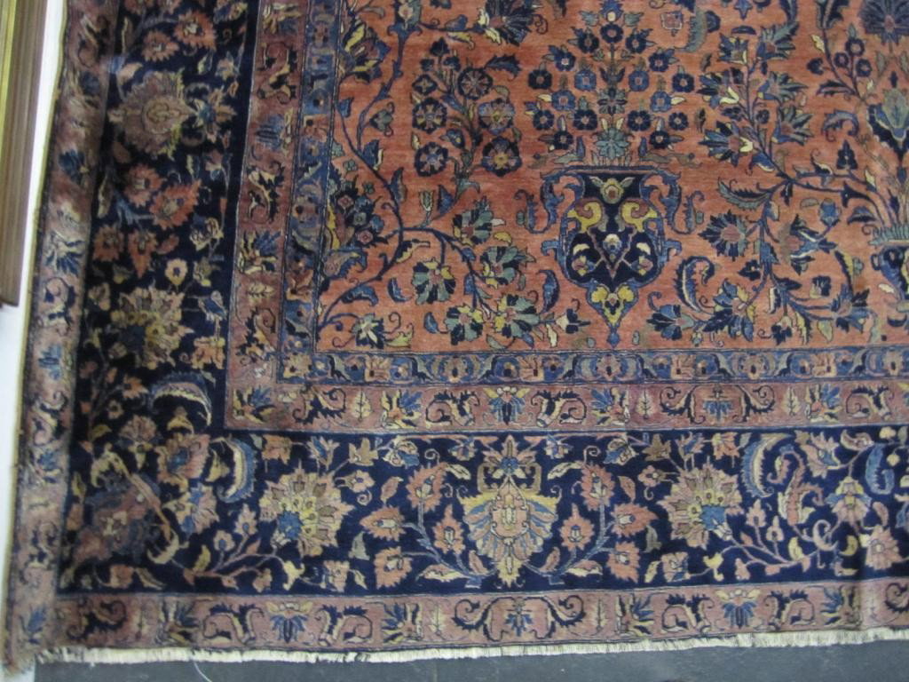 Semi-Antique Kashan Carpet - 12 X 16 - 4