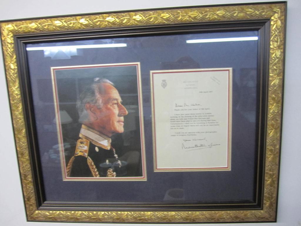 1st Earl Mountbatten of Burma: Signed Letter written to Robert T. Kahn, LIFE Magazine Photographer, with original envelope en verso. Framed