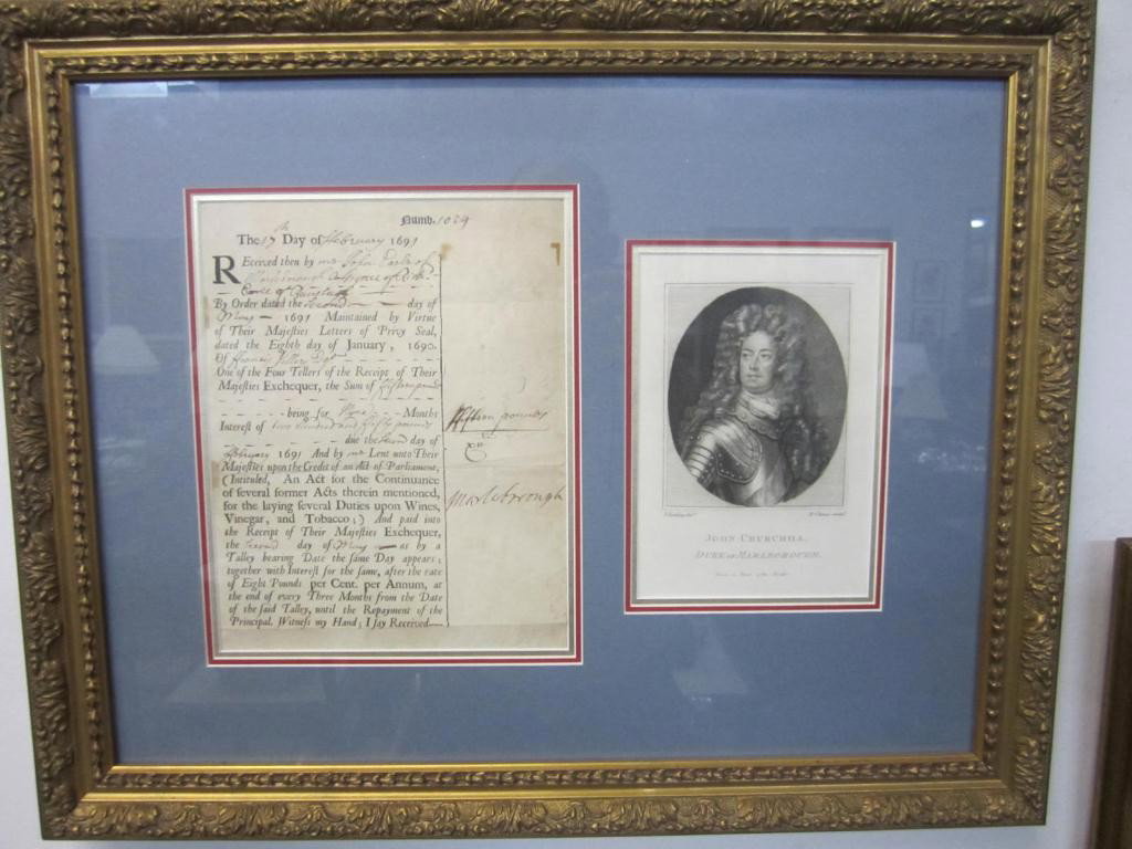 John Churchill Duke Of Marlborough: With document.