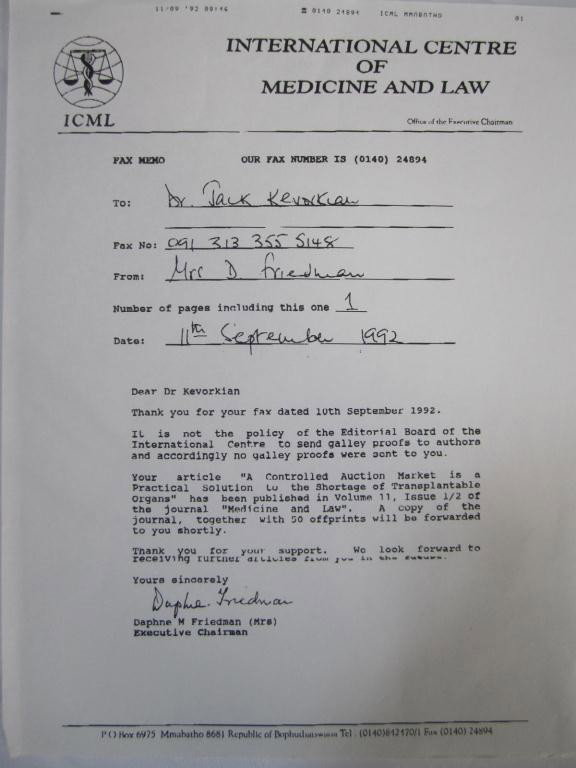 Series of Correspondence with Daphne Friedman ICML - 5