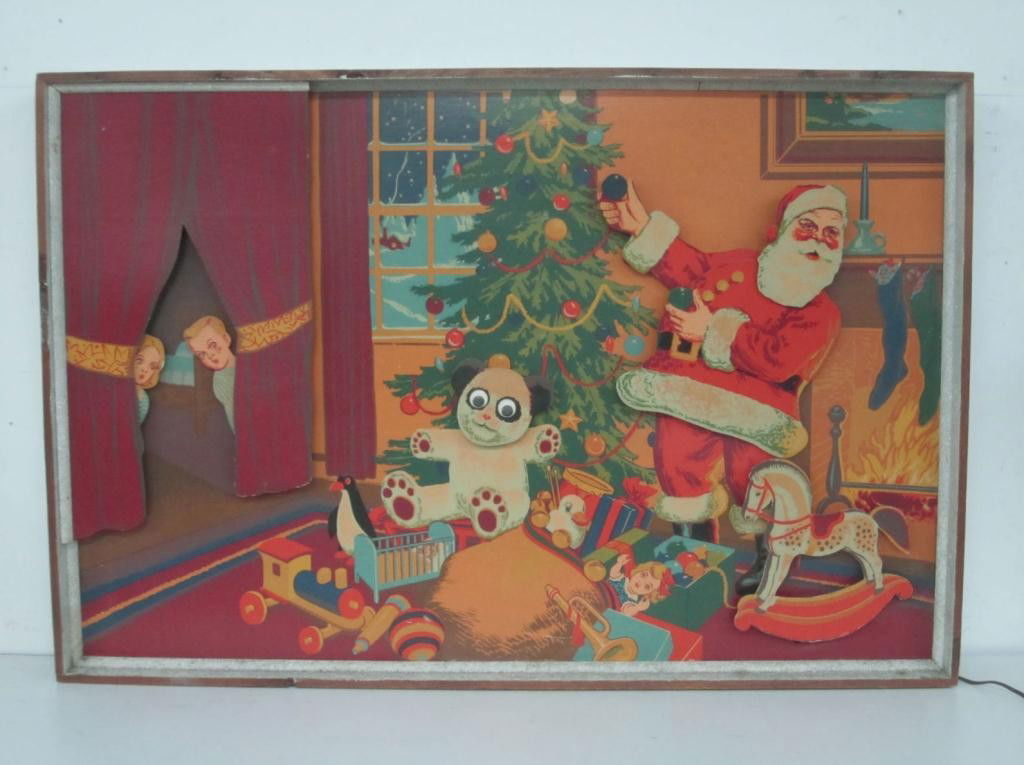 American Christmas Diorama Display: Not in working order.