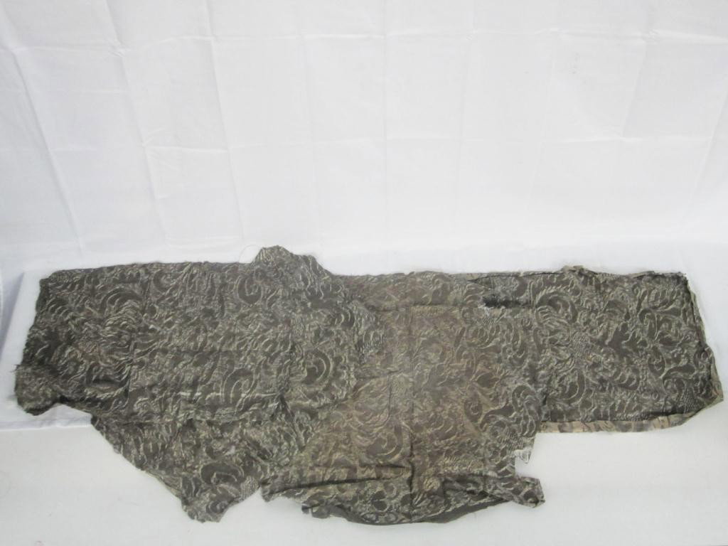 Assorted Antique Fortuny Fabric Remnants: average size 6" X 9"