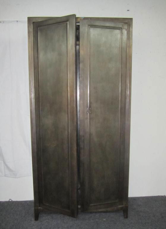 42 Vintage Dark Grey Metal Tall