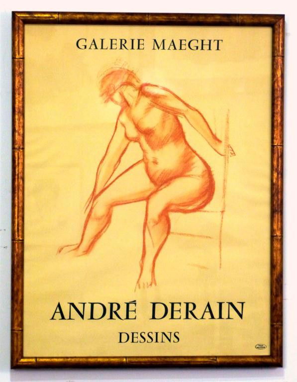 Andre Derain Maeght Gallery Poster: Sepia Nude Female Dessins