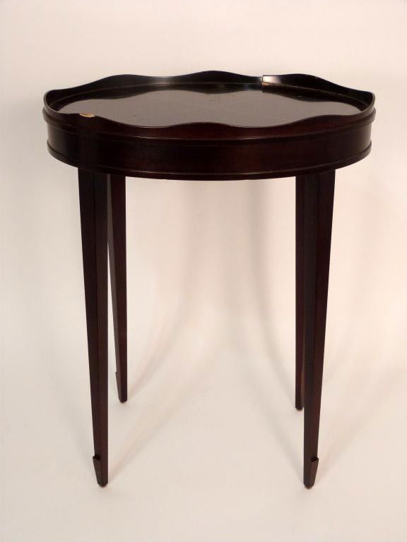Baker Gallery Top Lamp Table: 17"L x 12" W x 24"H - The Barbara Barry Collection. (AS IS)