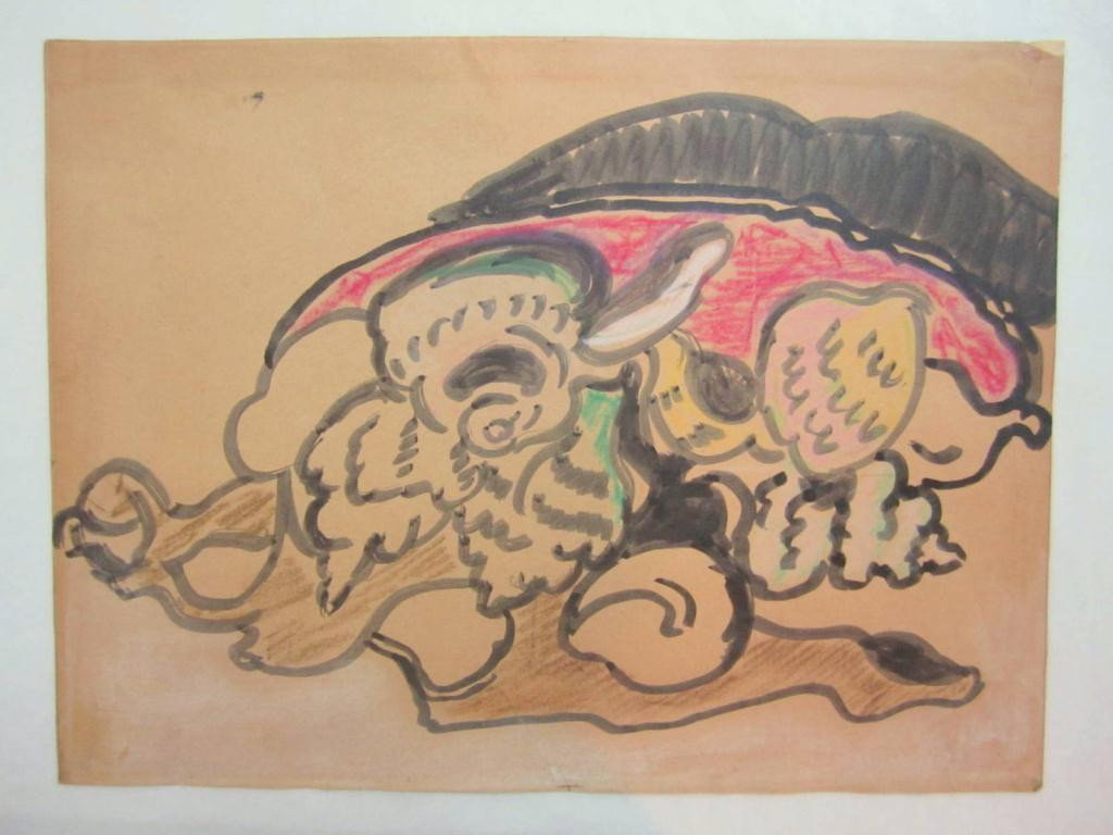After Louis Valtat, (French 1869-1952) - Water Col: After Louis Valtat, (French 1869-1952) - Water Color - Turkey. No Signature, old framing evidence on back. 8 East 83rd Street Estate