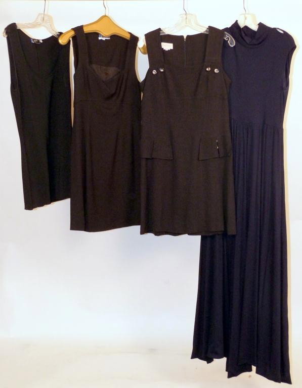 Four Cocktail Dresses incl. Claude Montana: Four Cocktail Dresses incl. Claude Montana