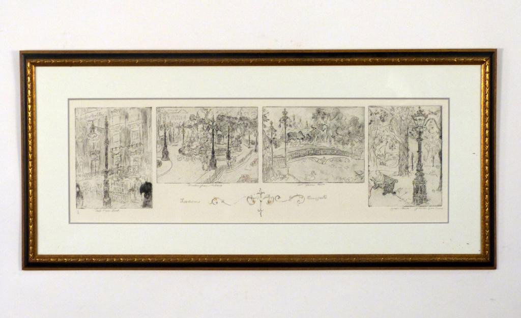 Joanne Isaac (20th Century) Colored Etching