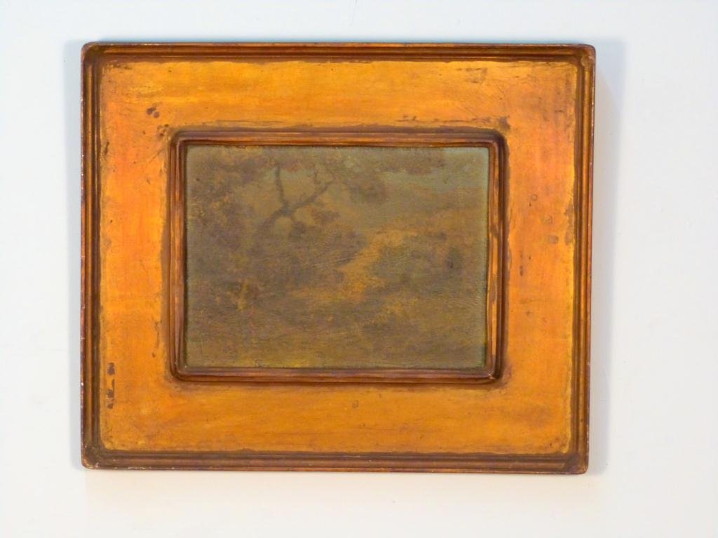 Frederick Ballard Williams (1871-1956) - Oil: Oil on board - The Remote Valley" - Signed lower right - Title card on verso and Provenance William Macbeth, NY. - 12"H x 16"W (22"H x 26"W)"