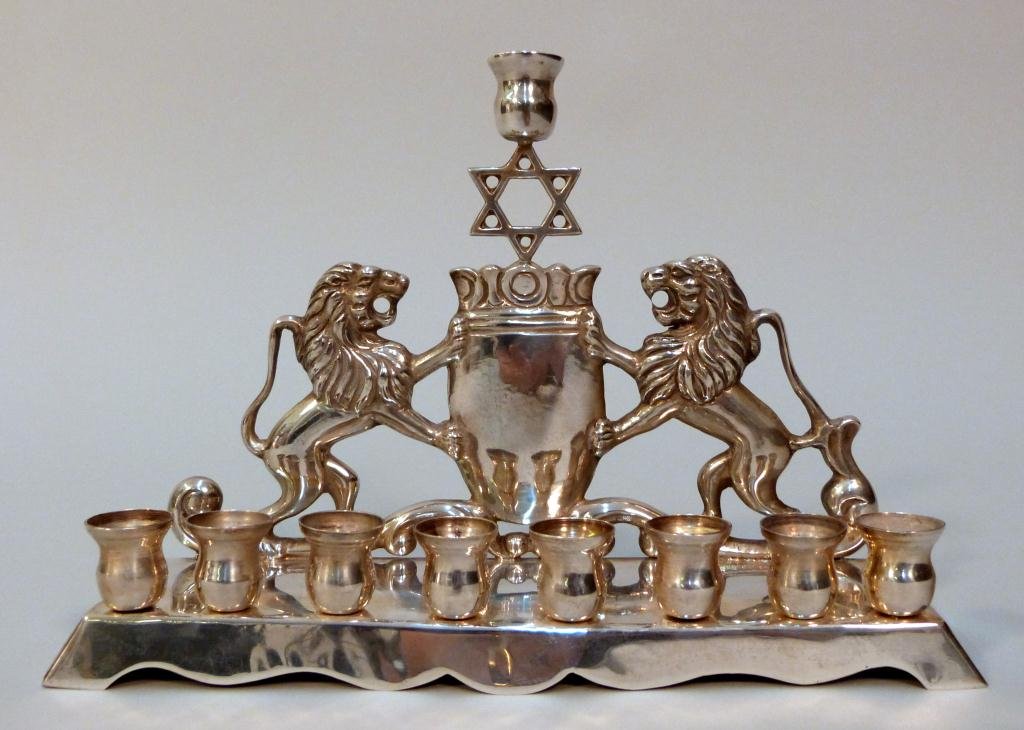 Sterling Silver Menorah - 29 troy oz: Mexican Silver 11W x 7 1/2"H"
