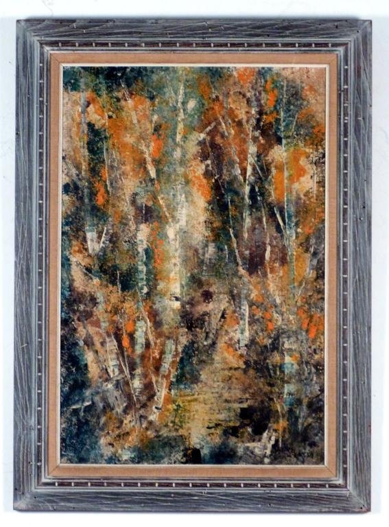Frank Barry - Mixed Media - Forest: Signed lower right. 23H x 16"W (29"H x 21"W)"